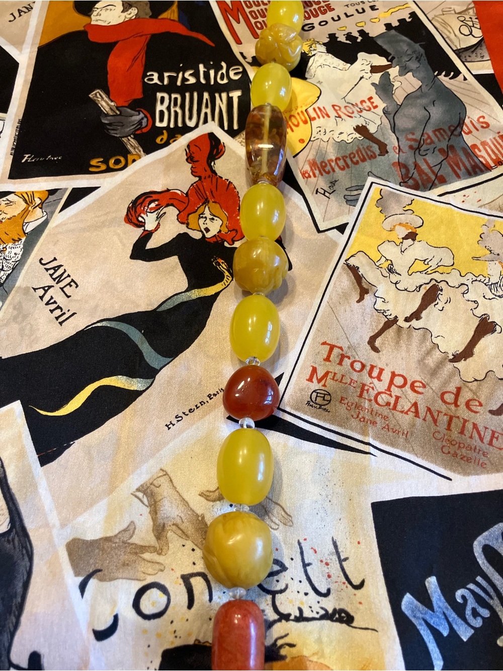 AMBER, CARVED AMBER, CARNELIAN, CORAL END BEADS, CITRINE SPACER BEADS - Picture 11 of 14